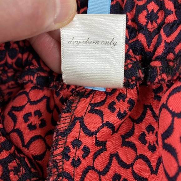 Moonlight Women's S Black Red Geometric Jacquard High Rise Elastic Waist Shorts - Picture 6 of 6